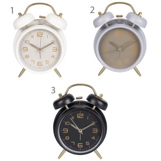 Galileo Ξυπνητήρι vintage με χρυσές λεπτομέρειες 11.5X5.5X15 cm Sib...