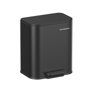 Κάδος Απορριμμάτων Κουζίνας SONGMICS 20L με Καπάκι και Πεντάλ, Μαύρο Κάδος Απορριμμάτων Κουζίνας SONGMICS 20L με Καπάκι και Πεντάλ, Μαύρο