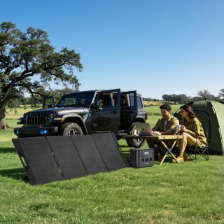 VEVOR Φορητός Σταθμός Ενέργειας 1800W με 200W Ηλιακό Πάνελ, Μπαταρί...