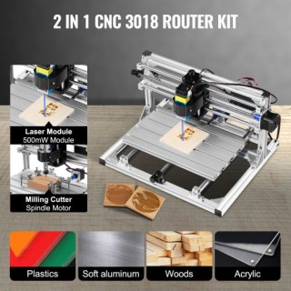 Κιτ CNC 3018 με Λέιζερ Χαράκτη 500mW GRBL DKJ3Z3018DKJ500MWV2 Κιτ CNC 3018 με Λέιζερ Χαράκτη 500mW GRBL DKJ3Z3018DKJ500MWV2