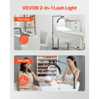 VEVOR Φωτιστικό LED Δαπέδου και Γραφείου για Αισθητικούς WSD2H116YC...
