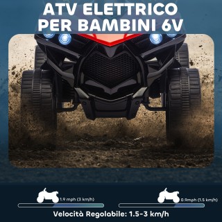 AIYAPLAY Παιδικό Ηλεκτρικό Τετράτροχο ATV με Επαναφορτιζόμενη Μπατα...