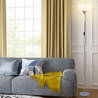 BAKAJI Λάμπα Δαπέδου 180cm Μοντέρνος Σχεδιασμός Καπέλο E27 40W Μετ... BAKAJI Λάμπα Δαπέδου 180cm Μοντέρνος Σχεδιασμός Καπέλο E27 40W Μετ...