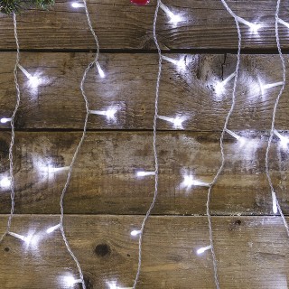 Kooper Κουρτίνα με 25 λευκές ψυχρές LED σειρές 8 εφέ φωτισμού για ε...