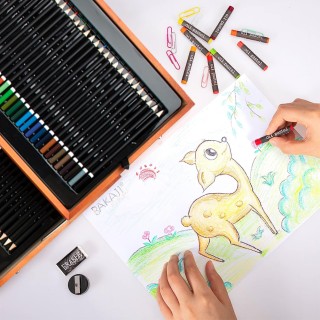 BAKAJI Ξύλινη Κασετίνα Καλλιτέχνη XXL με 185 Αξεσουάρ Επαγγελματικ... BAKAJI Ξύλινη Κασετίνα Καλλιτέχνη XXL με 185 Αξεσουάρ Επαγγελματικ...