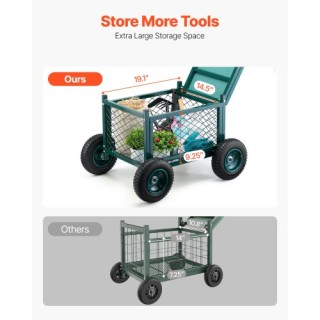 VEVOR Καροτσάκι Κήπου με Ρόδες 400LB με Αποθηκευτικό Χώρο KYDHYZYZX... VEVOR Καροτσάκι Κήπου με Ρόδες 400LB με Αποθηκευτικό Χώρο KYDHYZYZX...