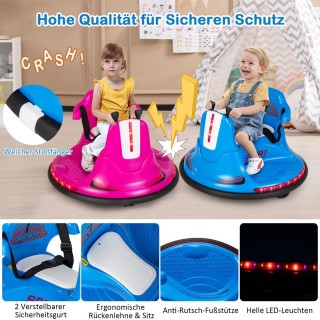 Costway Παιδικό Αυτοκινητάκι Συγκρουόμενο 6V με LED Φώτα, Μουσική ... Costway Παιδικό Αυτοκινητάκι Συγκρουόμενο 6V με LED Φώτα, Μουσική ...