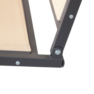 Outsunny Τριθέσια Κούνια Κήπου με Σκίαστρο 175 x 118 x 159 cm, Διαπ...