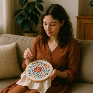 Ruhhy Σετ 50 τμχ Πολύχρωμες Αποχρώσεις  Νημάτων Κεντήματος 25680