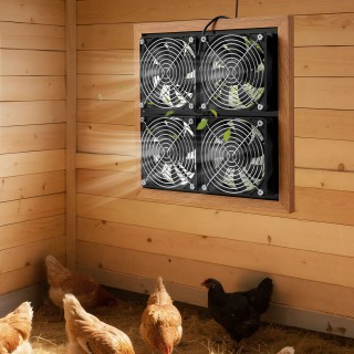 VEVOR Ηλιακός Ανεμιστήρας 25W με 4 Ταχύτατους Ανεμιστήρες και Ρυθμι...