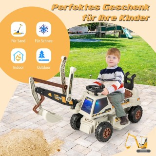 Costway Παιδικό Ηλεκτρικό Εκσκαφέας με Ρυθμιζόμενο Βραχίονα και Κο... Costway Παιδικό Ηλεκτρικό Εκσκαφέας με Ρυθμιζόμενο Βραχίονα και Κο...