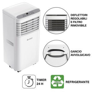 Kooper Φορητός κλιματισμός 3 σε 1 με τηλεχειριστήριο αφυγραντήρας κ...