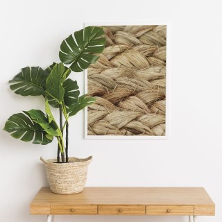 Villa DEste  Σετ 3 πολύχρηστων καλαθιών από φυσικές ίνες με λαβές N...