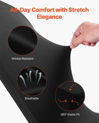 VEVOR Ελαστικά Καλύμματα Καρεκλών 150τμχ για Δεξιώσεις - Μαύρα, Ται...