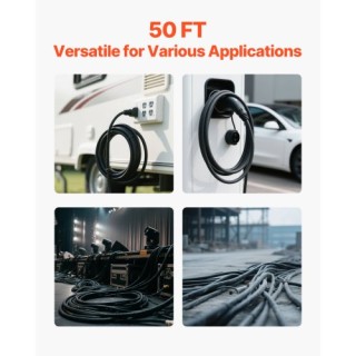VEVOR 50 FT Xαλκος Καλωδιο Ρευματος 10AWG Επεκταση BXSDYXSOOWDLBSP4...
