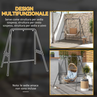 Outsunny Υποστήριξη για Αιώρα και Καρέκλα Αυγού από Ατσάλι με Πόδια... Outsunny Υποστήριξη για Αιώρα και Καρέκλα Αυγού από Ατσάλι με Πόδια...