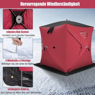 Costway Μονωμένη Αναδυόμενη Σκηνή Ψαρέματος στον Πάγο με Επενδεδυμέ... Costway Μονωμένη Αναδυόμενη Σκηνή Ψαρέματος στον Πάγο με Επενδεδυμέ...