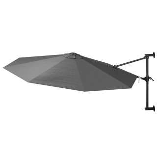 BAKAJI  Ομπρελόνε τοίχου 300cm Παρασόλι Τοίχου Μεταλλική Δομή Κιόσκ...