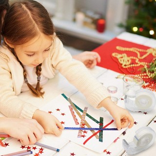 BAKAJI Σετ 6 Διανομέων με Κολλητική Ταινία 33 x 18 mm για Σπίτι, Γρ...