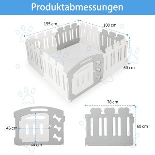 Costway 8-Πάνελ Γκρι Πτυσσόμενος Φράκτης για Κατοικίδια έως 35 εκ. ... Costway 8-Πάνελ Γκρι Πτυσσόμενος Φράκτης για Κατοικίδια έως 35 εκ. ...