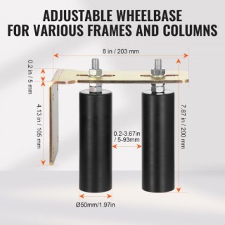 VEVOR Σετ Συρόμενης Πόρτας 6 με Ροδάκια και Ρυθμιζόμενο L-Βραχίονα... VEVOR Σετ Συρόμενης Πόρτας 6 με Ροδάκια και Ρυθμιζόμενο L-Βραχίονα...