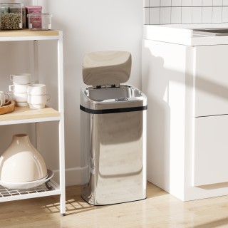 HOMCOM Κάδος Απορριμμάτων 30L με Αισθητήρα για Αυτόματο Άνοιγμα και... HOMCOM Κάδος Απορριμμάτων 30L με Αισθητήρα για Αυτόματο Άνοιγμα και...