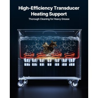 VEVOR 50L Υπερηχητικός Καθαριστής, 23.43 x 15.55 x 20.67 ίντσες, Επ...