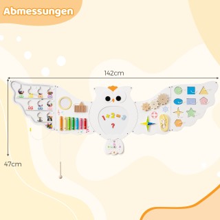 Costway Πολυλειτουργικός Πίνακας Δραστηριοτήτων Montessori με Πάνελ...