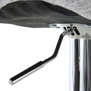 HOMCOM  Σετ 2 Περιστρεφόμενα Μπαρ Σκαμπό με Ρυθμιζόμενο Ύψος, Υποπό...