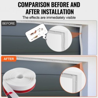 VEVOR Σφραγιστική Ταινία Πόρτας Γκαράζ 34 FT - Καθολική Αντίσταση Κ... VEVOR Σφραγιστική Ταινία Πόρτας Γκαράζ 34 FT - Καθολική Αντίσταση Κ...