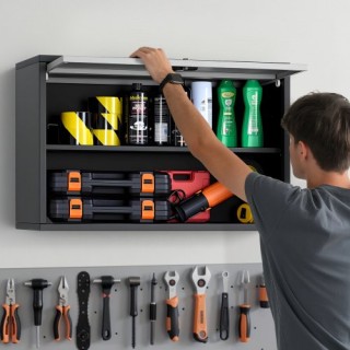 VEVOR Μεταλλικό Επιτοίχιο Ντουλάπι, 77x30.5x50 cm, με Ανακλινόμενη... VEVOR Μεταλλικό Επιτοίχιο Ντουλάπι, 77x30.5x50 cm, με Ανακλινόμενη...