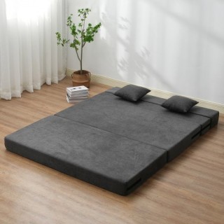 VEVOR Πτυσσόμενος Καναπές-Κρεβάτι 3-σε-1 με 2 Μαξιλάρια Σκούρο Γκρι... VEVOR Πτυσσόμενος Καναπές-Κρεβάτι 3-σε-1 με 2 Μαξιλάρια Σκούρο Γκρι...