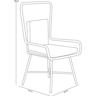 Shally Dogan Σετ Τραπέζι και 2 Καρέκλες Κήπου από Πολυρατάν Σχεδια... Shally Dogan Σετ Τραπέζι και 2 Καρέκλες Κήπου από Πολυρατάν Σχεδια...