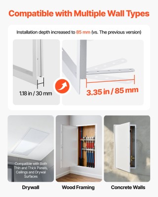 VEVOR Πόρτα Επίσκεψης Γυψοσανίδας 77x39 εκ., Γαλβανισμένος Χάλυβας,... VEVOR Πόρτα Επίσκεψης Γυψοσανίδας 77x39 εκ., Γαλβανισμένος Χάλυβας,...