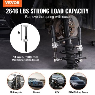 Σετ Συμπιεστή Ελατηρίων VEVOR, 2 τμχ, 1200 kg, με Βάση Ασφαλείας κα...