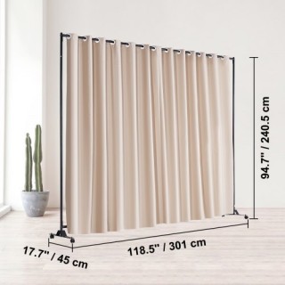 Φορητό Διαχωριστικό Δωματίου VEVOR 8x10 ft με Ρόδες, Χακί BLP19612... Φορητό Διαχωριστικό Δωματίου VEVOR 8x10 ft με Ρόδες, Χακί BLP19612...