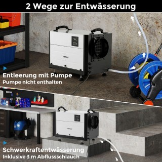 Costway Αφυγραντήρας 3 Λειτουργιών με Χρονοδιακόπτη 24Ω, Κρεμαστός ...