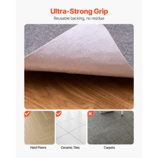 VEVOR Καρέ Διαστρωτήρας Γραφείου 55 x 35 ιντσών για Σκληρά Δάπεδα -...