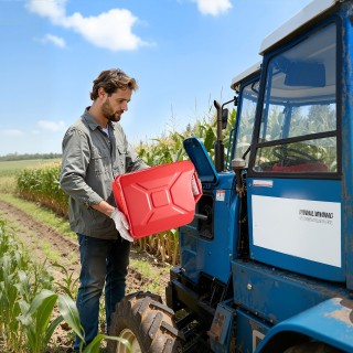 VEVOR Μεταλλικός Κανάτι Καυσίμου 20L με Στόμιο και Χειρολαβή, Κόκκι... VEVOR Μεταλλικός Κανάτι Καυσίμου 20L με Στόμιο και Χειρολαβή, Κόκκι...