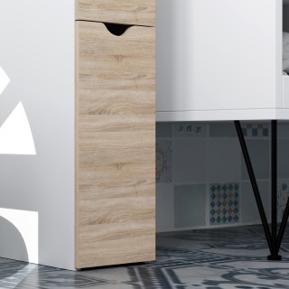 HOMCOM Κινητή Στήλη Μπάνιου Εξοικονόμησης Χώρου με Ντουλάπι, Ράφια ... HOMCOM Κινητή Στήλη Μπάνιου Εξοικονόμησης Χώρου με Ντουλάπι, Ράφια ...