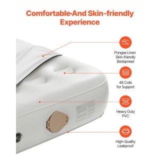 VEVOR Φουσκωτό Στρώμα Αέρα με Σκελετό & Αντλία για 2 Άτομα 600lbs S... VEVOR Φουσκωτό Στρώμα Αέρα με Σκελετό & Αντλία για 2 Άτομα 600lbs S...