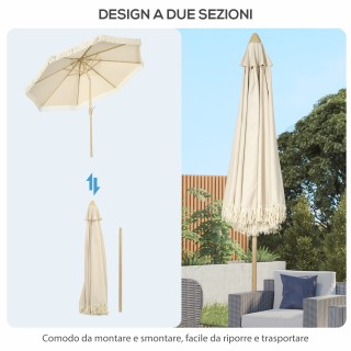 Outsunny Ομπρελόκηπος με Μανιβέλα Κεκλιμένος και Κοντάρι 2 Τμημάτω... Outsunny Ομπρελόκηπος με Μανιβέλα Κεκλιμένος και Κοντάρι 2 Τμημάτω...