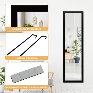 Costway  Πλήρους Μήκους Καθρέφτης Πόρτας με Αντικραδασμικό Γυαλί κα...