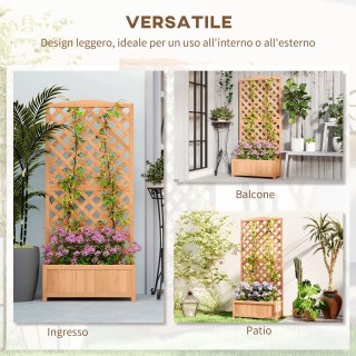 Outsunny Ζαρντινιέρα με Πέργκολα για Αναρριχώμενα και Ευρύ Πυθμένα,... Outsunny Ζαρντινιέρα με Πέργκολα για Αναρριχώμενα και Ευρύ Πυθμένα,...