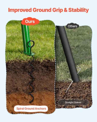 VEVOR Κούνια Κήπου για Παιδιά με Μεταλλικό Σκελετό A-Frame, Στρογγυ...