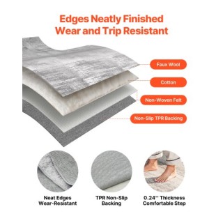 VEVOR Μεγάλο Αντιολισθητικό και Ανθεκτικό Χαλί 10x14 ft σε Μοντέρνο...