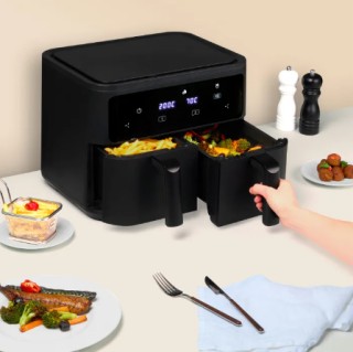 Διπλή Φριτέζα Αέρος Airfryer 9lt 2x4,5lt FRY900 H.Koenig Διπλή Φριτέζα Αέρος Airfryer 9lt 2x4,5lt FRY900 H.Koenig