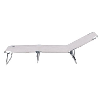 Galileo Πτυσσόμενη ξαπλώστρα θαλάσσης αλουμινίου με ρυθμιζόμενη πλά...