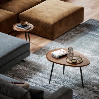 HOMCOM Σετ 2 Επιστρωματικών Τραπεζιών Σαλονιού από Ξύλο και Μέταλλο... HOMCOM Σετ 2 Επιστρωματικών Τραπεζιών Σαλονιού από Ξύλο και Μέταλλο...