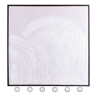 Galileo Πίνακας με πλαίσιο 60x60 cm White Sibilla 5920435 Τυχαία Επ...